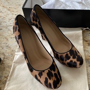 J crew collection Pia calf hair pumps